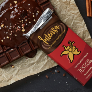 Tablette de chocolat noir 70% Intensa, cacao origine Pérou