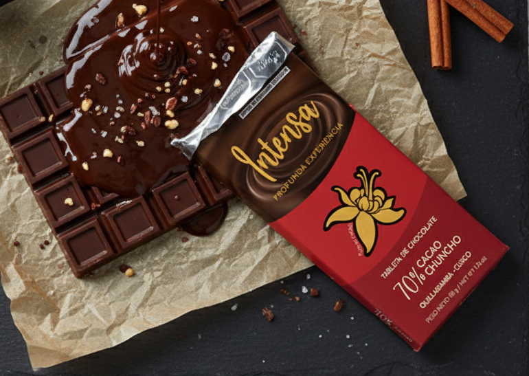 Tablette chocolat 70% Tablette de chocolat noir 70% Intensa, cacao origine Pérou