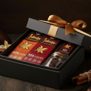 Coffret dégustation chocolat noir Intensa – 60 %, 70 % et 80 % de cacao d’Amazonie