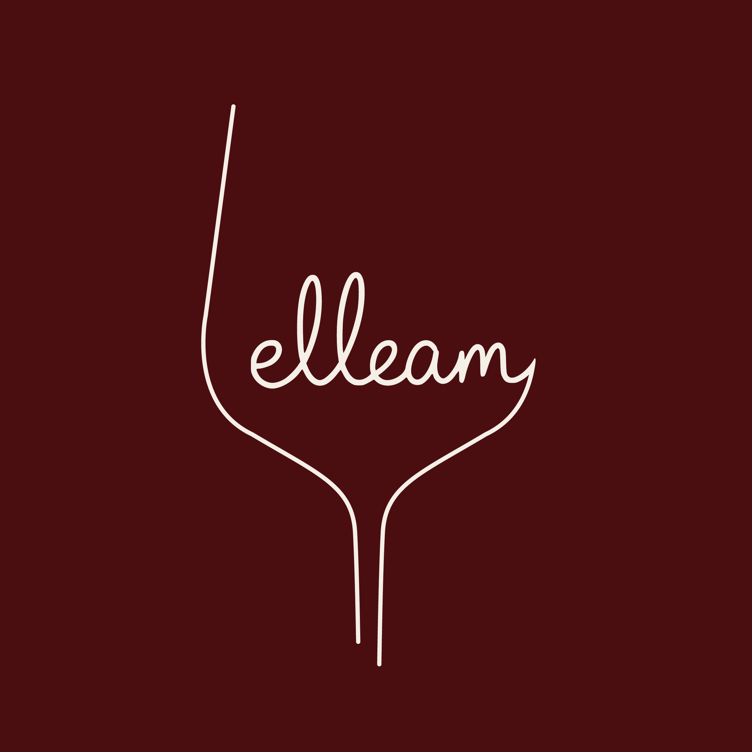 logo elleam bordeaux beige